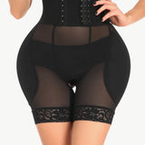 Breathable Lace Trim Shaping Shorts