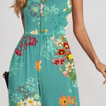 Floral Spaghetti Strap Wide Leg Jumpsuit