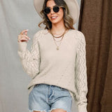Round Neck Raglan Sleeve Sweater