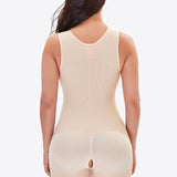 Lace Trim Shapewear with Zipper