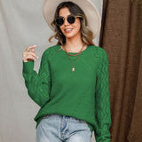 Round Neck Raglan Sleeve Sweater