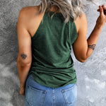 Curved Hem Grecian Tank Top