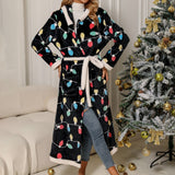 Tie Waist Hooded Robe