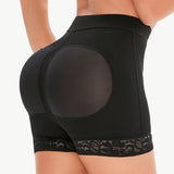 Pull-On Lace Trim Shaping Shorts