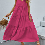 Tiered V-Neck Sleeve Dress