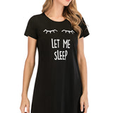 Graphic Round Neck Short Sleeve Lounge Dress