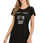 Graphic Round Neck Short Sleeve Lounge Dress