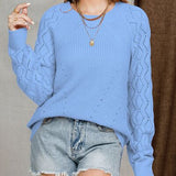 Round Neck Raglan Sleeve Sweater