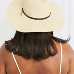 Boho Summer Straw Fedora Hat