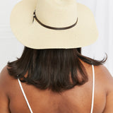 Boho Summer Straw Fedora Hat