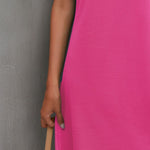 Round Neck Puff Sleeve Mini Dress