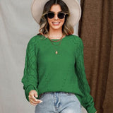 Round Neck Raglan Sleeve Sweater