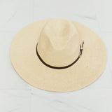Boho Summer Straw Fedora Hat