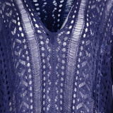 Cutout V-Neck Cover-Up with Tassel