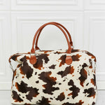 Animal Print Plush Weekender Bag