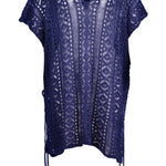 Cutout V-Neck Cover-Up with Tassel