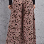 Animal Print High-Rise Pants