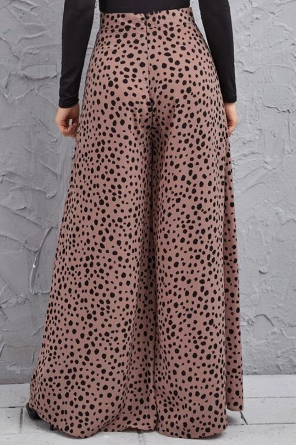 Animal Print High-Rise Pants