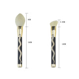 10PCS Snake Pattern Makeup Brush Set