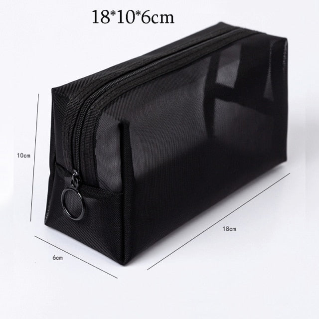Black Mesh Make Up Organizers