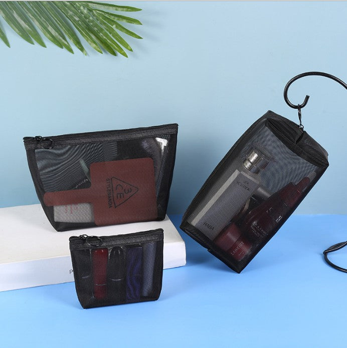 Black Mesh Make Up Organizers
