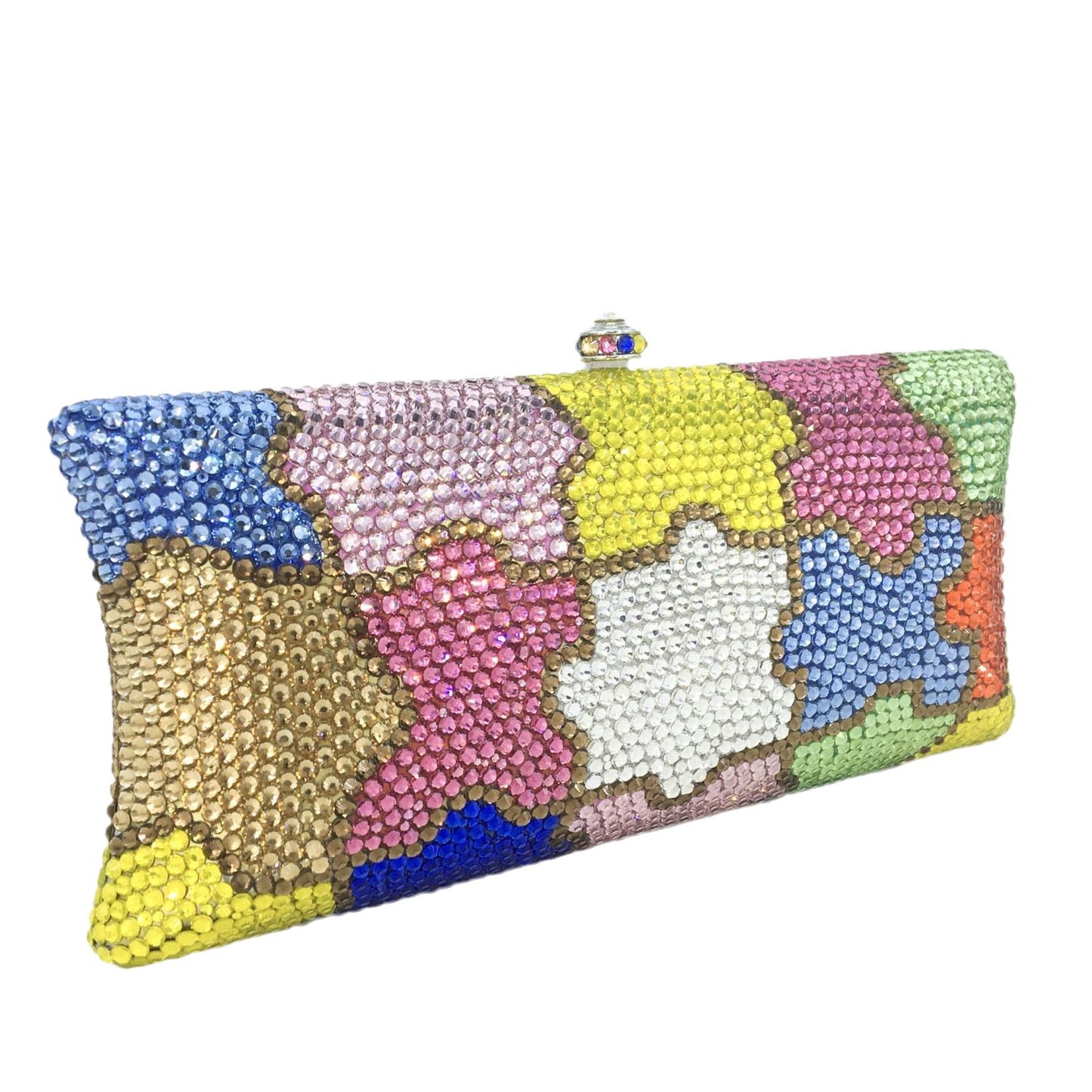 Novelty Puzzle Crystal Evening Bag