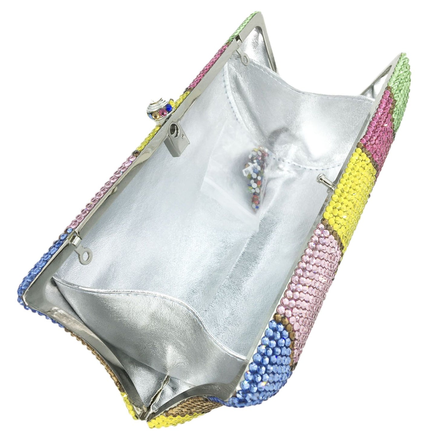 Novelty Puzzle Crystal Evening Bag