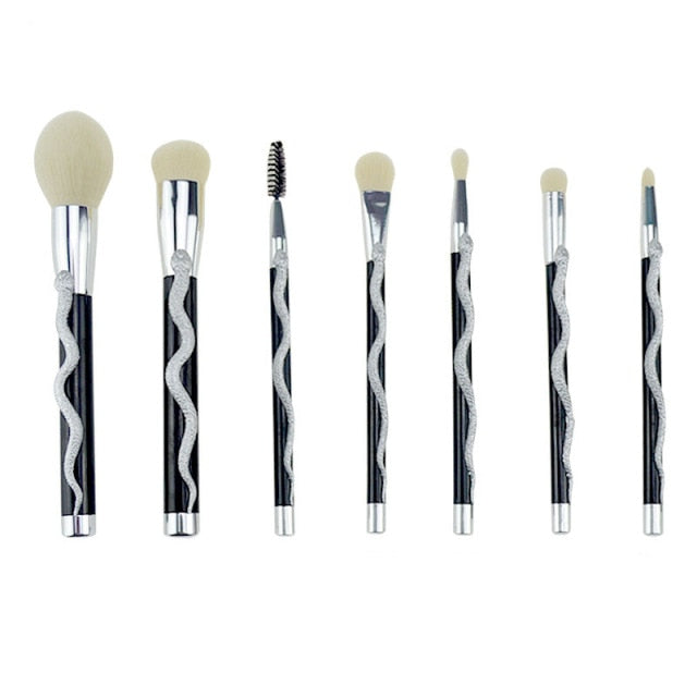 10PCS Snake Pattern Makeup Brush Set