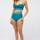 Solid Two Piece Swimsuit