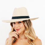 Basket Weave Straw Sun Hat