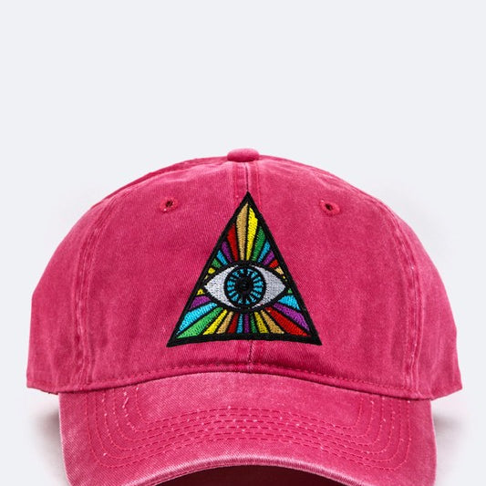 Eye Of Providence Embroidery Cotton Cap