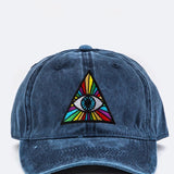 Eye Of Providence Embroidery Cotton Cap