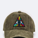 Eye Of Providence Embroidery Cotton Cap