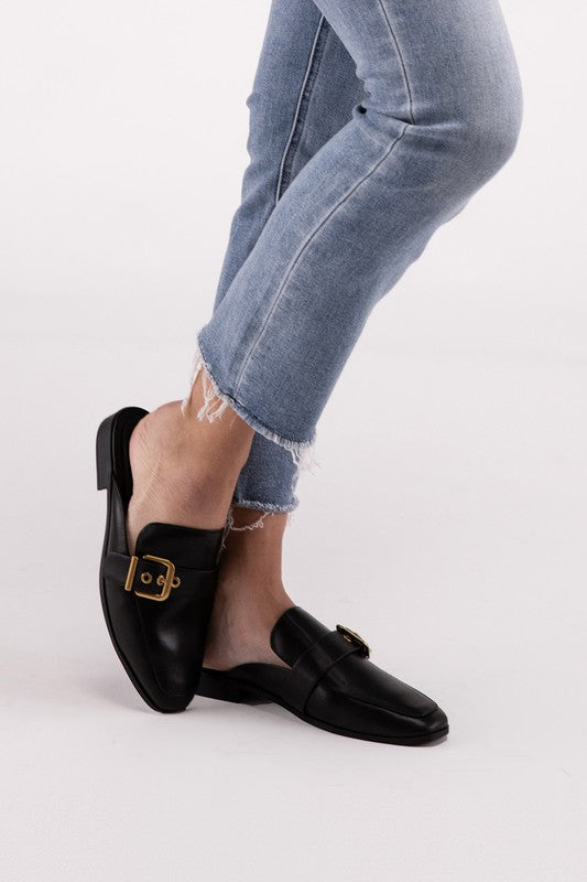 Backless Slide Loafer Shoes