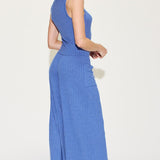 Basic Bae Full Size Ribbed Tank and Wide Leg Pants Set