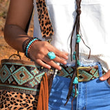 Turquoise Chunk on Cuff Ring