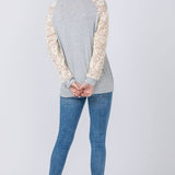 Lace Sleeve Raglan Tunic