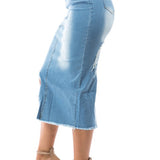 DENIM MAXI SKIRTS