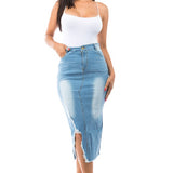 DENIM MAXI SKIRTS