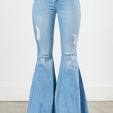 Distressed Flare Jeans