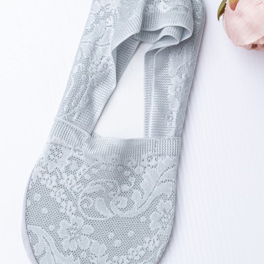 No-Slip Floral Lace Socks