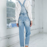 Pocket Detail Denim Overall Jumpsuit