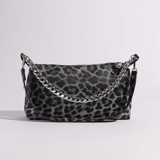 LEOPARD SADDLE SHOULDER BAG