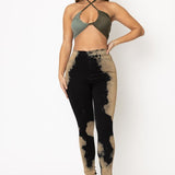 Bleach Skinny Jean in Black