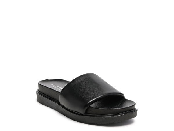 MOULDED POOL SLIDES BLACK