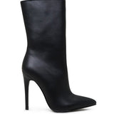 POINTED STILETTO HIGH ANKLE BOOTS