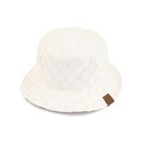 CC Checkered Terry Cloth Bucket Hat