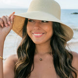 Bow Back Straw Bucket Hat