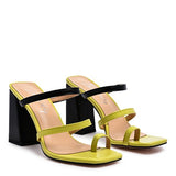 Marve Block Heel Thong Sandals