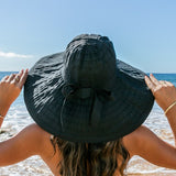 Classic Bow Accent Sunhat Extra Wide Brim